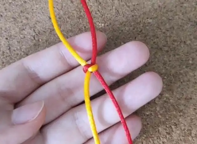 中国结「蛇结」编织方法,简单易学,学会给自己编织转运珠手链吧