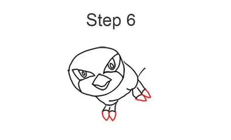 教大家画神奇宝贝比比鸟口袋妖怪简笔画画法口袋妖怪简笔画