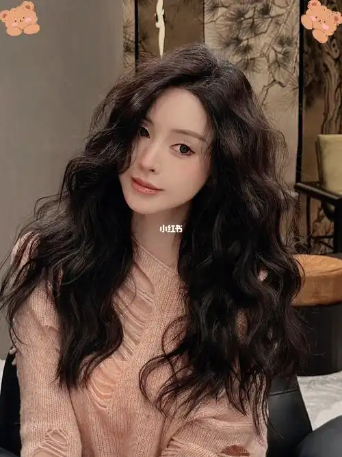 女生中长发发型蓬松慵懒法式卷耐看不显老