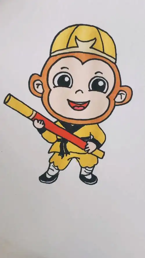 画孙悟空 #猴子简笔画 #儿童画 #画心画画