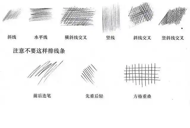 学习素描第三课之排线练习,透视