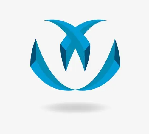 装饰卡通扁平化科技logo圆环