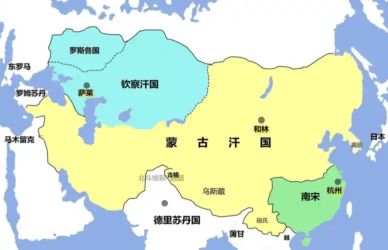 蒙古汗位之争:一个地跨亚欧大陆的大帝国最终分裂_铁木真_蒙哥_忽必烈