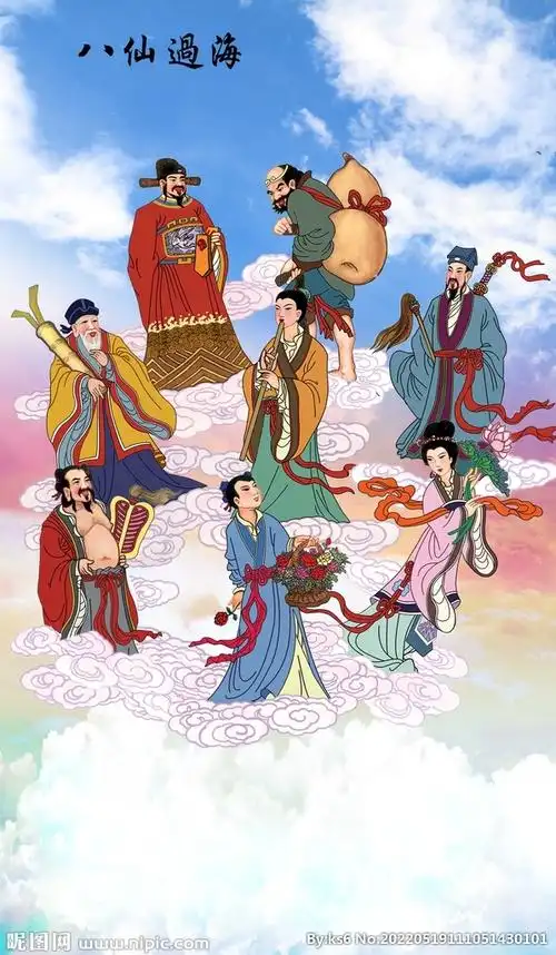 八仙过海设计图__风景_psd分层素材_设计图库_昵图网nipic.com