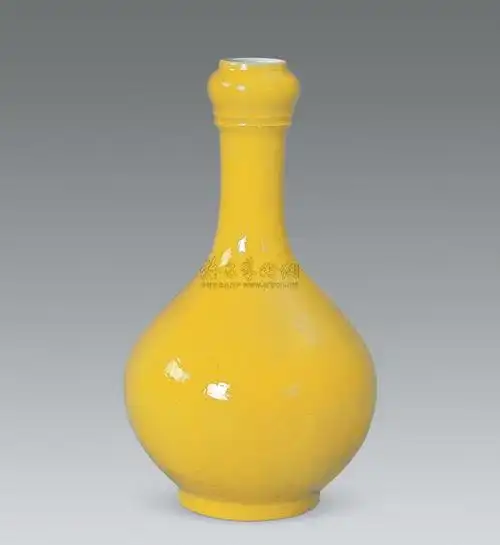 【民国 黄釉龙纹蒜头瓶】拍卖品_图片_价格_鉴赏_民国瓷器_雅昌艺术品