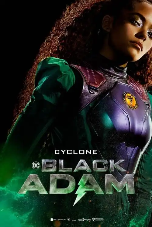 dc发布电影黑亚当角色海报明日公布全新预告