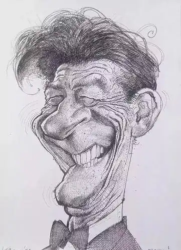 没见过敢这么夸张的人物肖像漫画