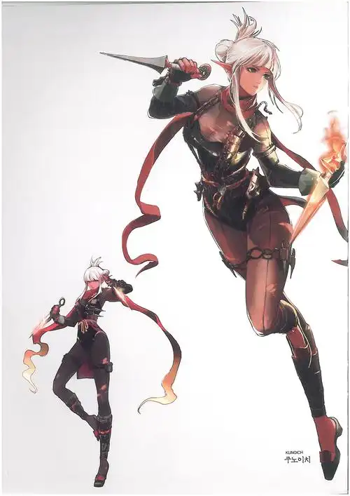 dnf暗夜使者原画展示