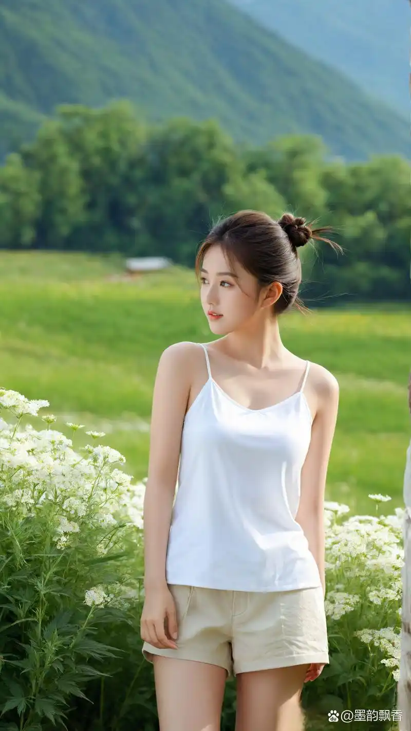 阳光下的高马尾少女,清新自然如诗如画!