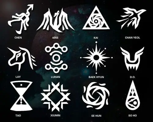 exo灿烈艺兴标志含义exo的红起之路