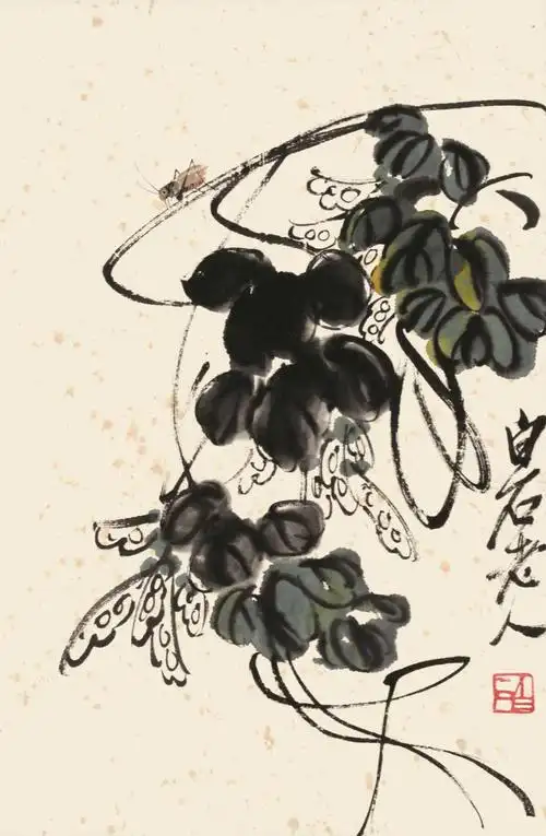 齐白石 草虫