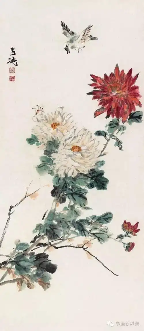 花鸟大师王雪涛菊花作品欣赏