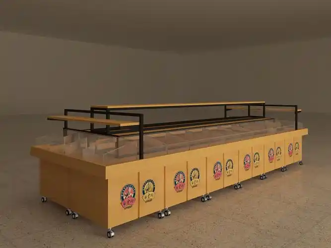 超市食品展柜效果图