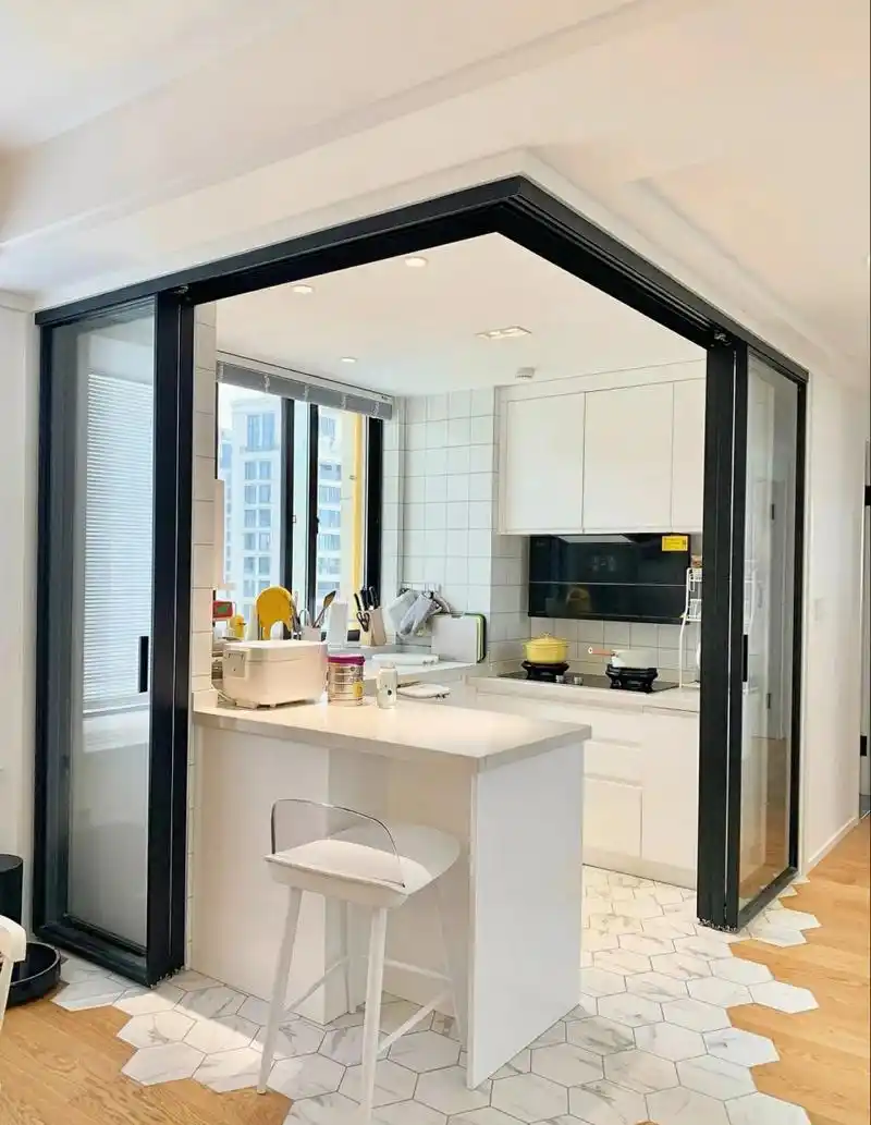 2023年了,想做半开放式厨房 吧台设计,高级且实用#装修