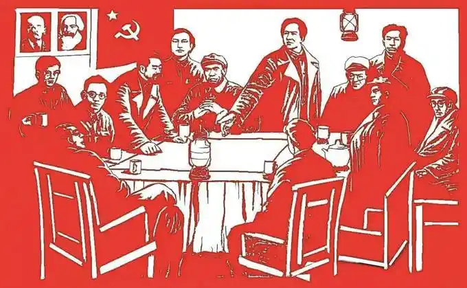 剪纸/刘静1935年1月15日至17日,中共中央政治局在遵义召开扩大会议.