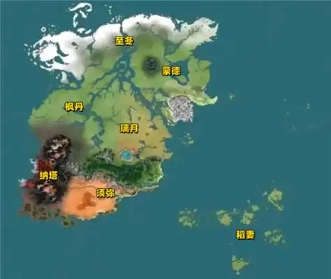 原神七国地图全貌