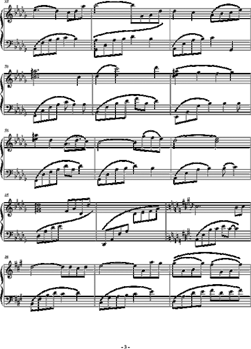 main theme of pluto 钢琴谱 五线谱