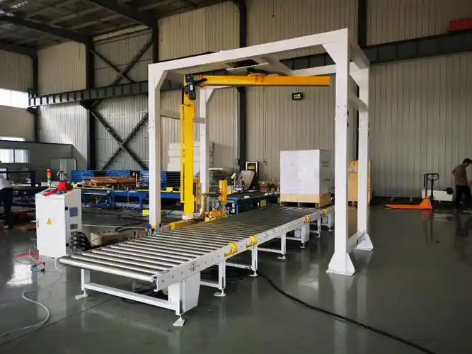 r1800fcpl悬臂在线缠绕包装机全自动缠膜机摇臂机裹膜机