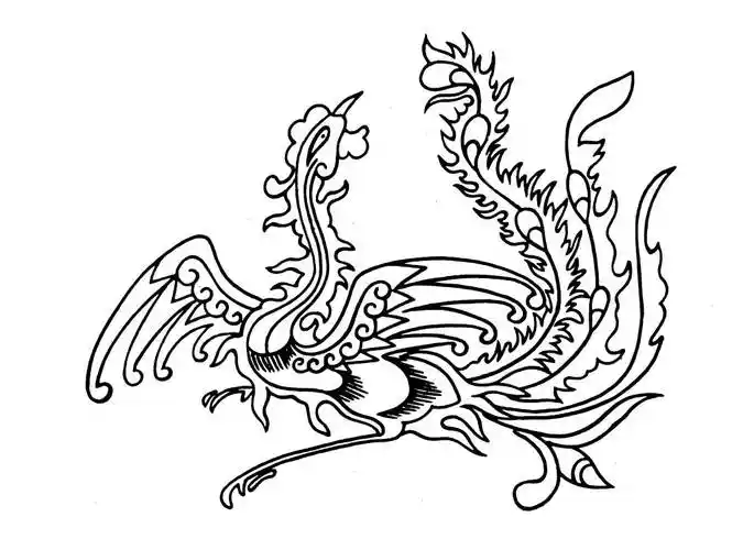 凤凰的简笔画凤凰的简笔画古风