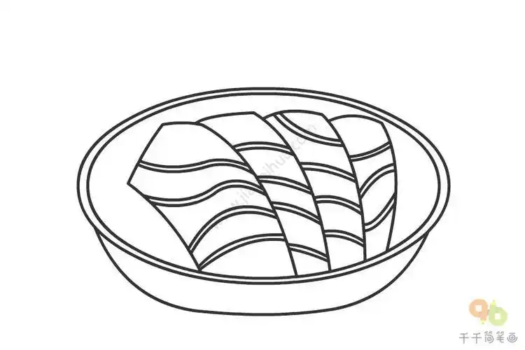 怎么画生鱼片简笔画菜品简笔画简笔画作品