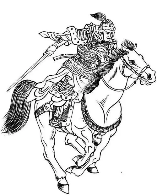 白描中国古代刀马人物图谱