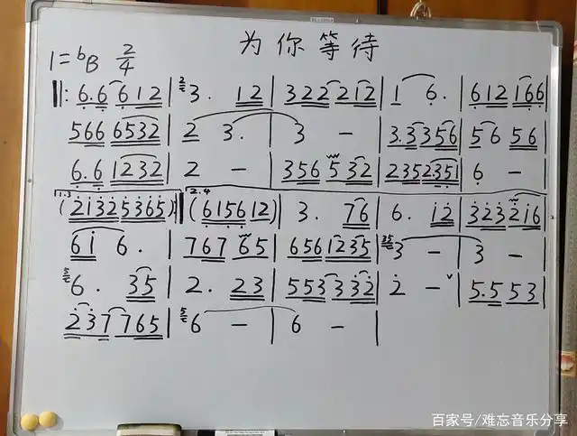 次仁央宗演唱的一首《为你等待》简谱