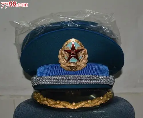退役库存全新正品97空军官大檐帽配帽徽