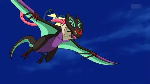 没错,这骑在音波龙身上的,正是甲贺忍蛙,所以剧场版的必备桥段,必然就