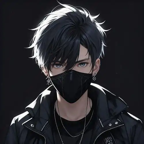 😷黑暗系男生头像