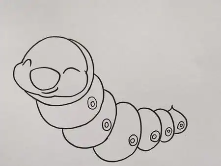 蚕宝宝怎么画蚕宝宝线描画彩色