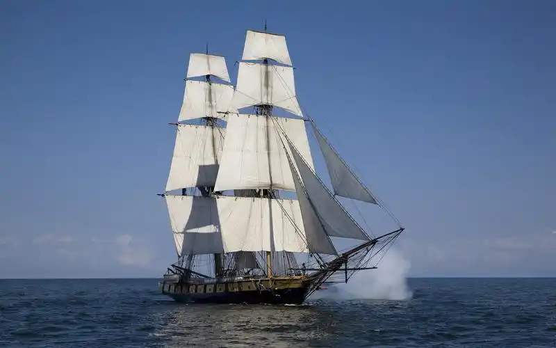 杨帆远航的帆船高清图片桌面壁纸