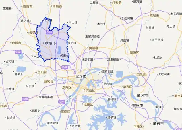 解析湖北省东部奇特的行政区划:三大地级市都是单区市,市区较小
