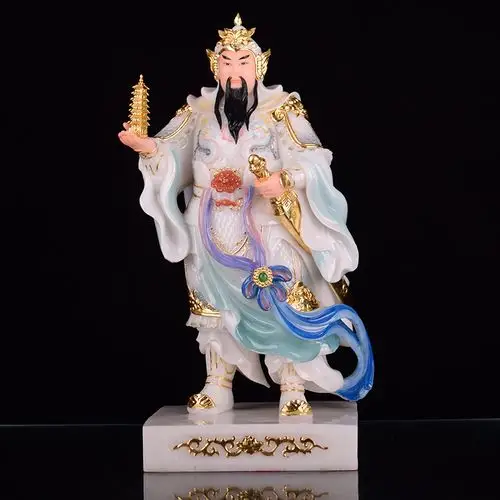 天王神像李天王托塔李靖道家居家供奉摆件摆件