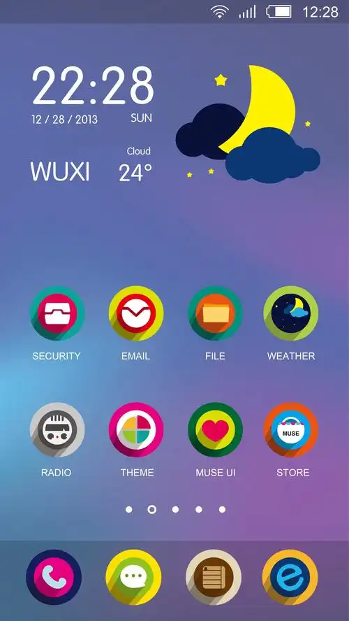 漂亮手机主题ui设计作品