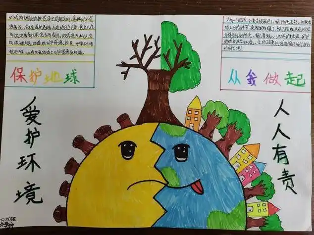 美丽地球我的家手抄报我的家乡手抄报