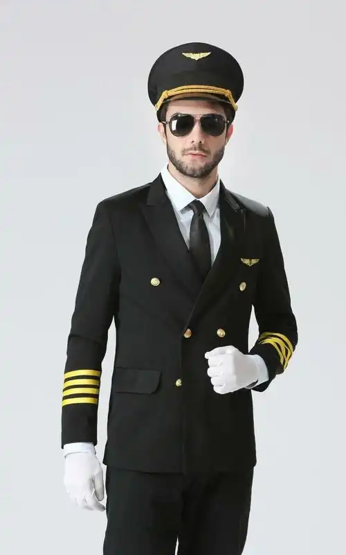 现货冲上云霄2同款 机长制服西服外套 机师套装表演cosplay服装男