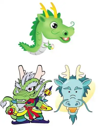 卡通龙王矢量素材 - 设计之家