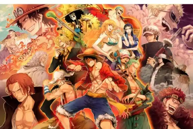 御工坊包邮1000/500片明星照片风景卡通动漫木质拼图海贼王全家福_双