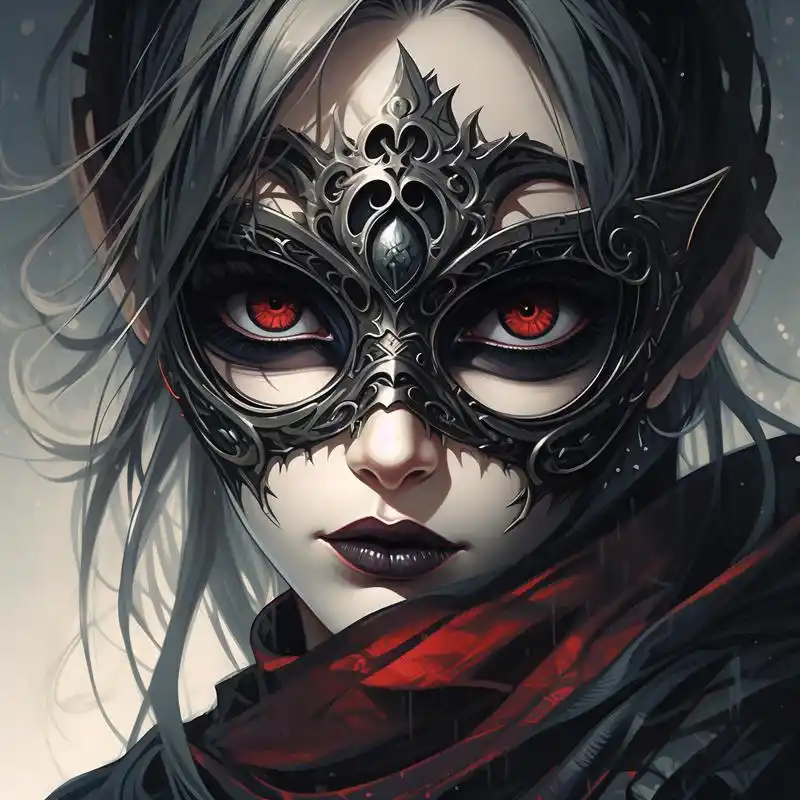 91黑暗系面具头像93 探索黑暗系的神秘与魅力,面具之下,是隐藏的