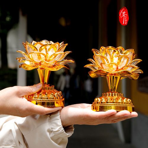 佛言佛语 杭州 电蜡烛 点灯 莲花灯 小蜡烛 蜡烛灯 莲花蜡烛