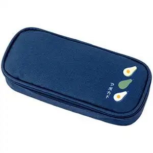 日本muji无印良品文具透明网纱笔袋考试学生用男女简约笔盒大容量