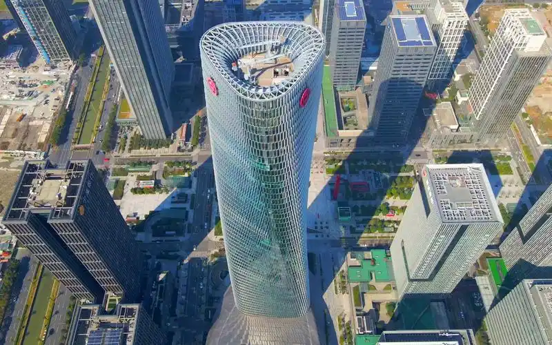 宁波东部新城cbd航拍