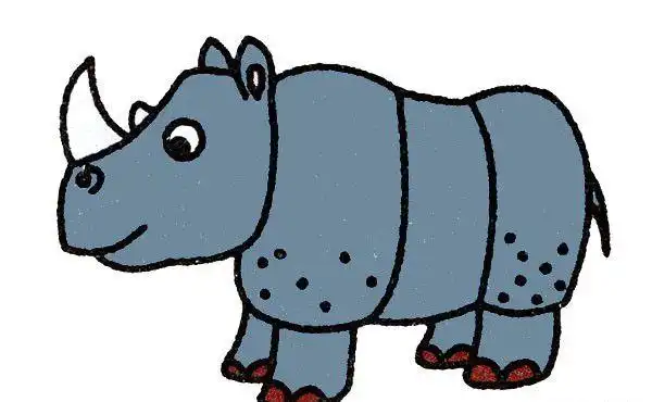 犀牛简笔画怎么画