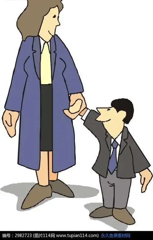 的简笔画手绘卡通高矮胖瘦人物简笔画高个子人简笔画比高矮站立简笔画