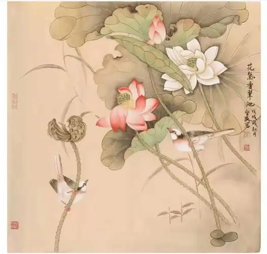 张坚盛:工笔花鸟画艺术家,画风清新雅致,格调高古