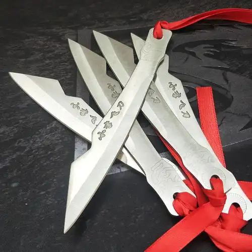 小李飞刀暗器户外小忍者飞镖刀防身飞针手里剑武术道具qfb27 六支装(6