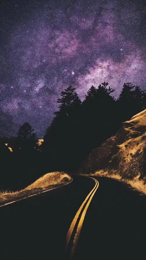 唯美夜晚星空风景