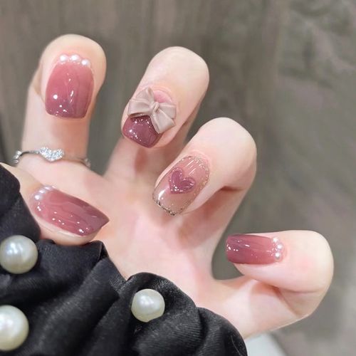 指甲贴片夏季甲片成品新款美甲穿戴可拆卸女假美甲工具