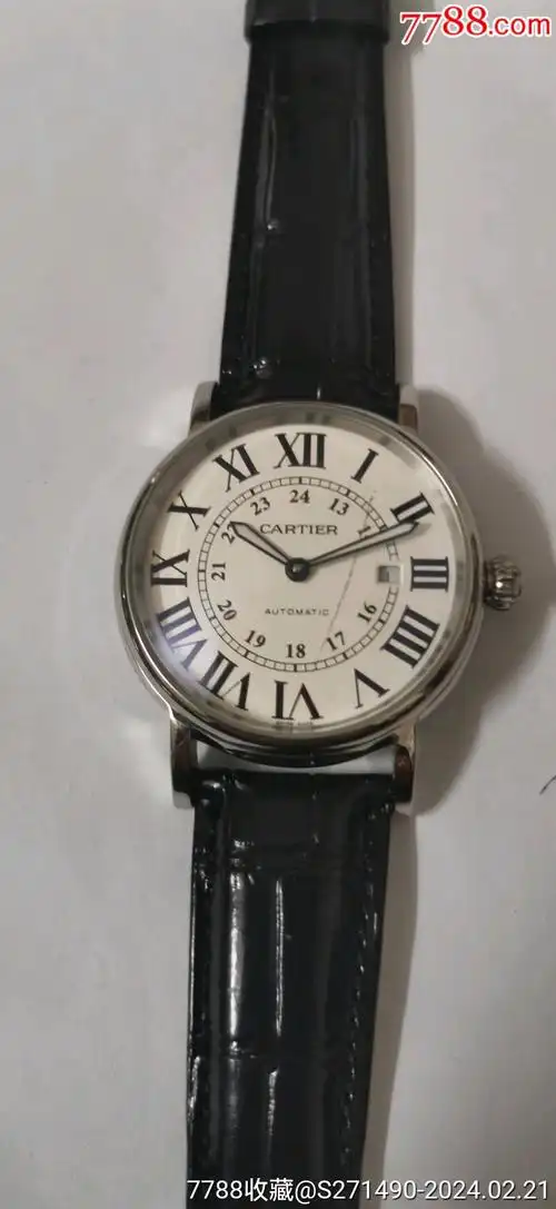 九成新,自动机械男表卡地亚,精磨机芯,走得好-价格:130元-au36894096-