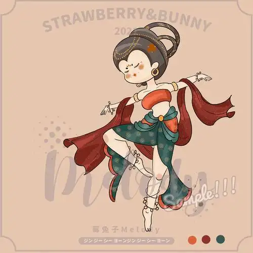 敦煌"胖"飞天——芭蕾系列